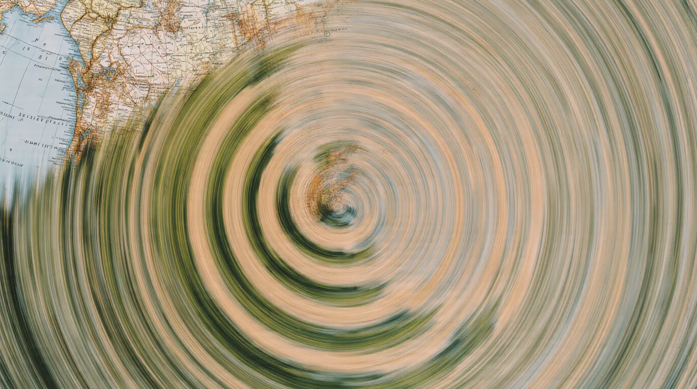 Abstract soft-focus imagery visualizing the Refocus concept of moving from chaos to velocity in strategic communications