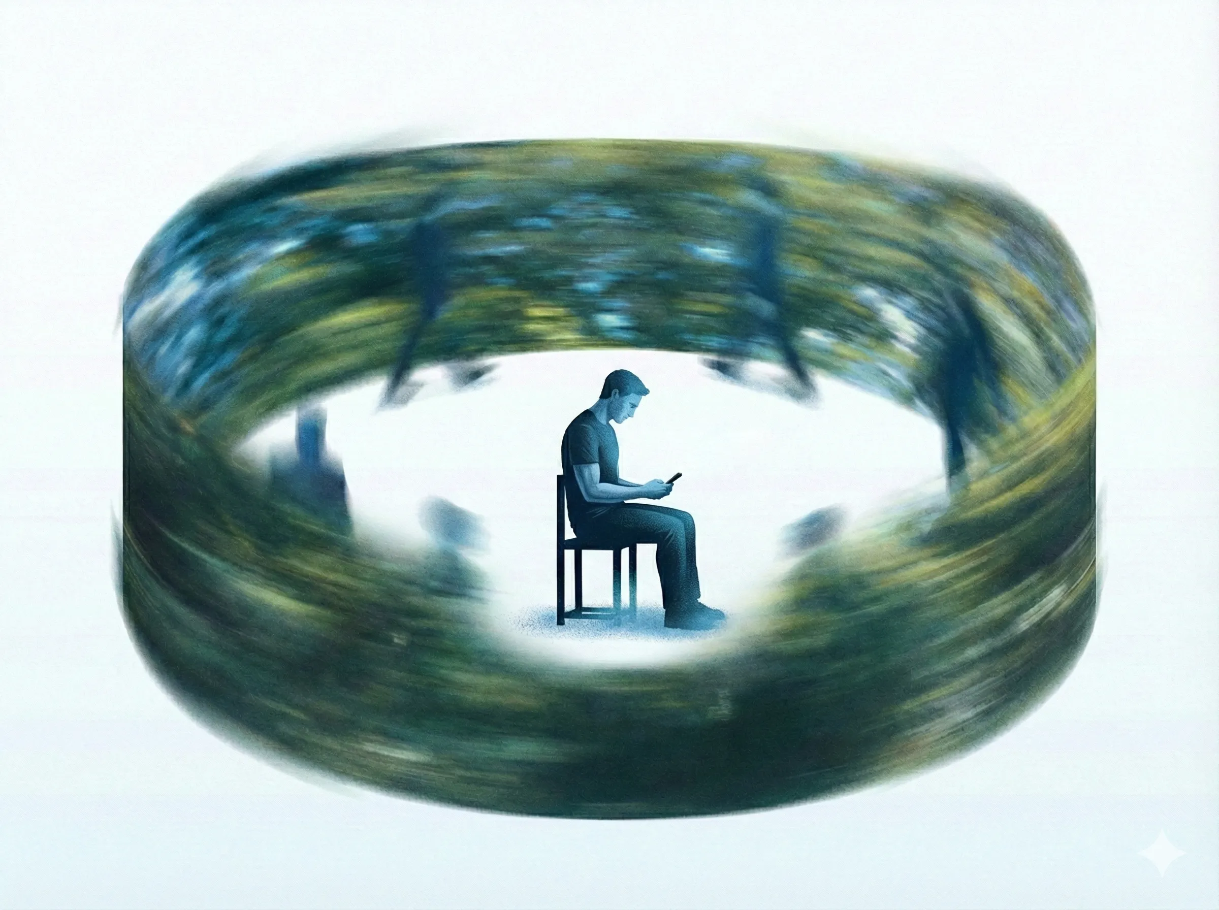 Portrait illustration representing the market signal: Tolerance is breaking. Insularity is building.